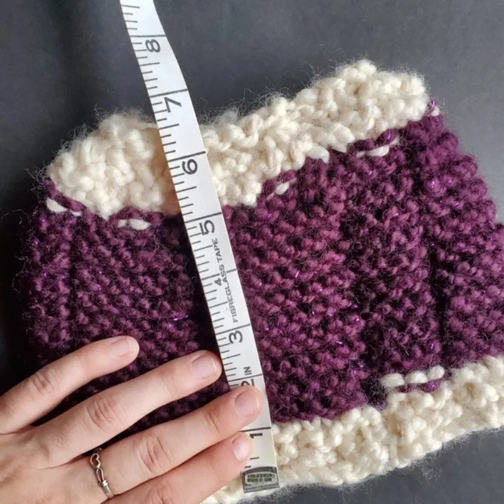 Hand made Messy Bun Knitted Hat